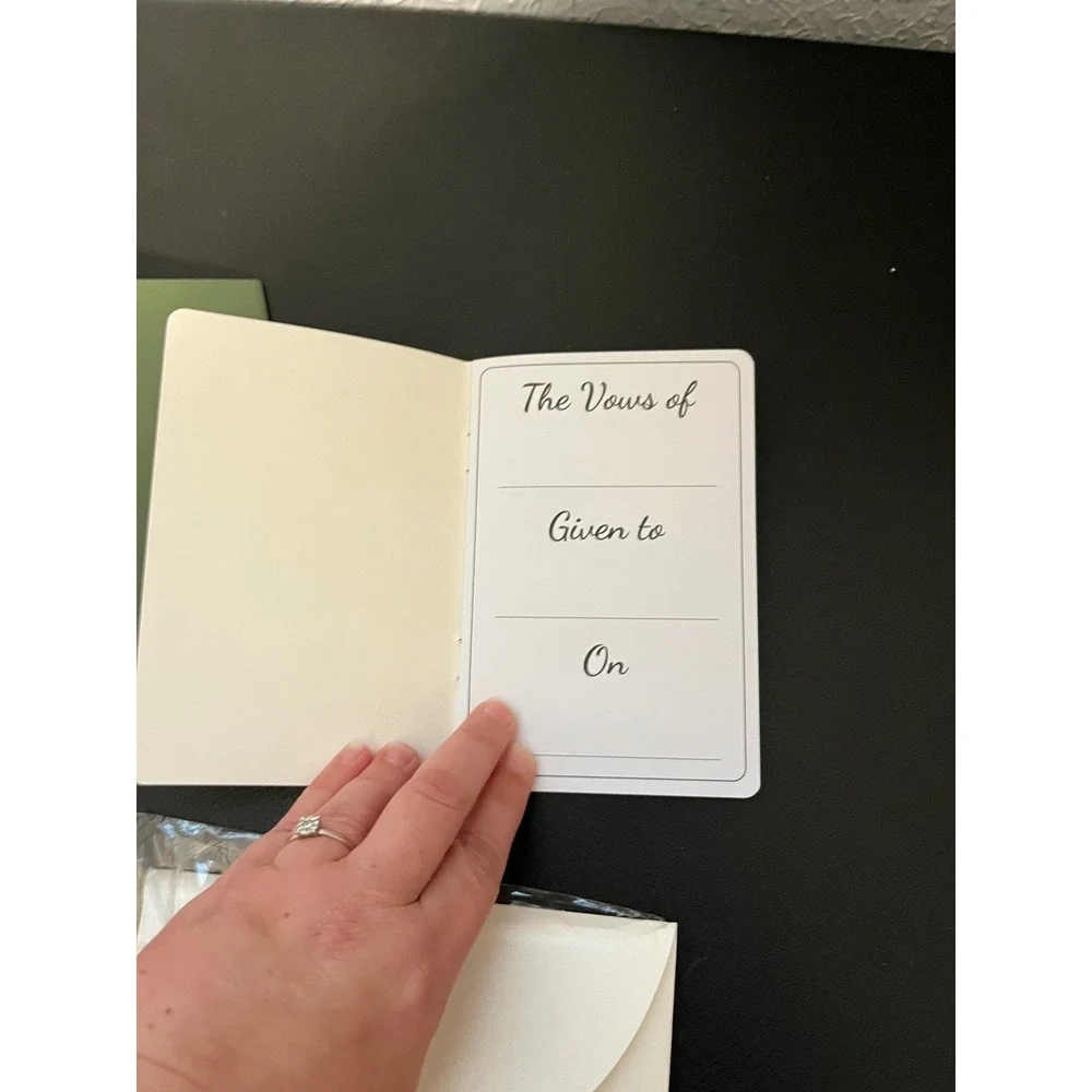 Unbranded wedding vow